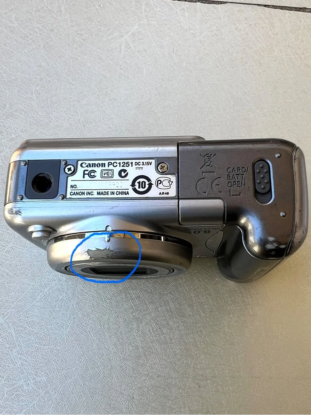 Vintage Canon PowerShot A720 IS 8.0MP Digital Camera - Tested Working